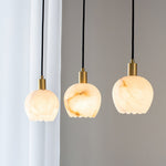 Bild in die Galerieansicht laden, Lilin Alabaster-Pendelleuchte