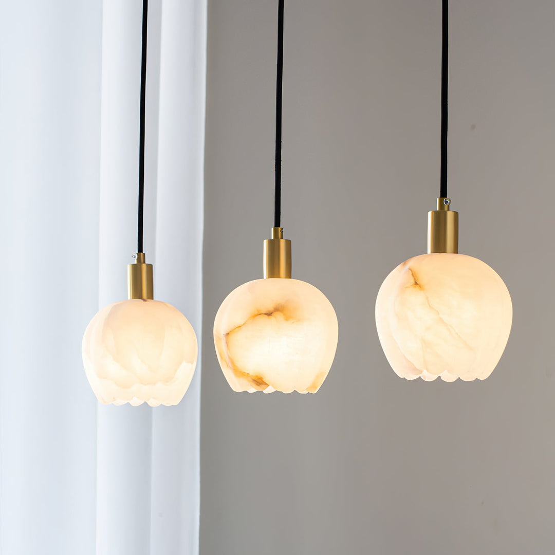 Lilin Alabaster-Pendelleuchte