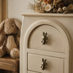 Afbeelding laden in galerijweergave, Rabbit cabinet knobs on nursery dresser drawers