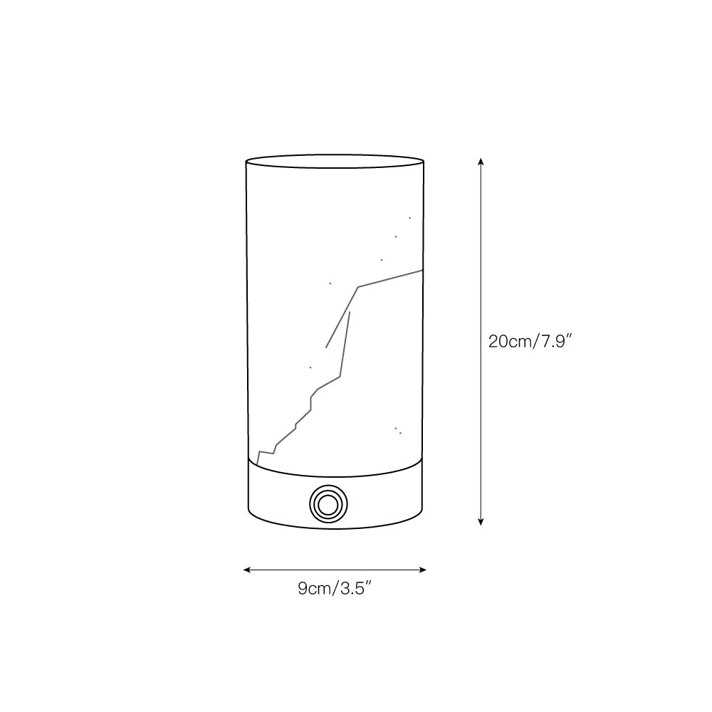 Lampe de table en albâtre Totem (batterie intégrée)