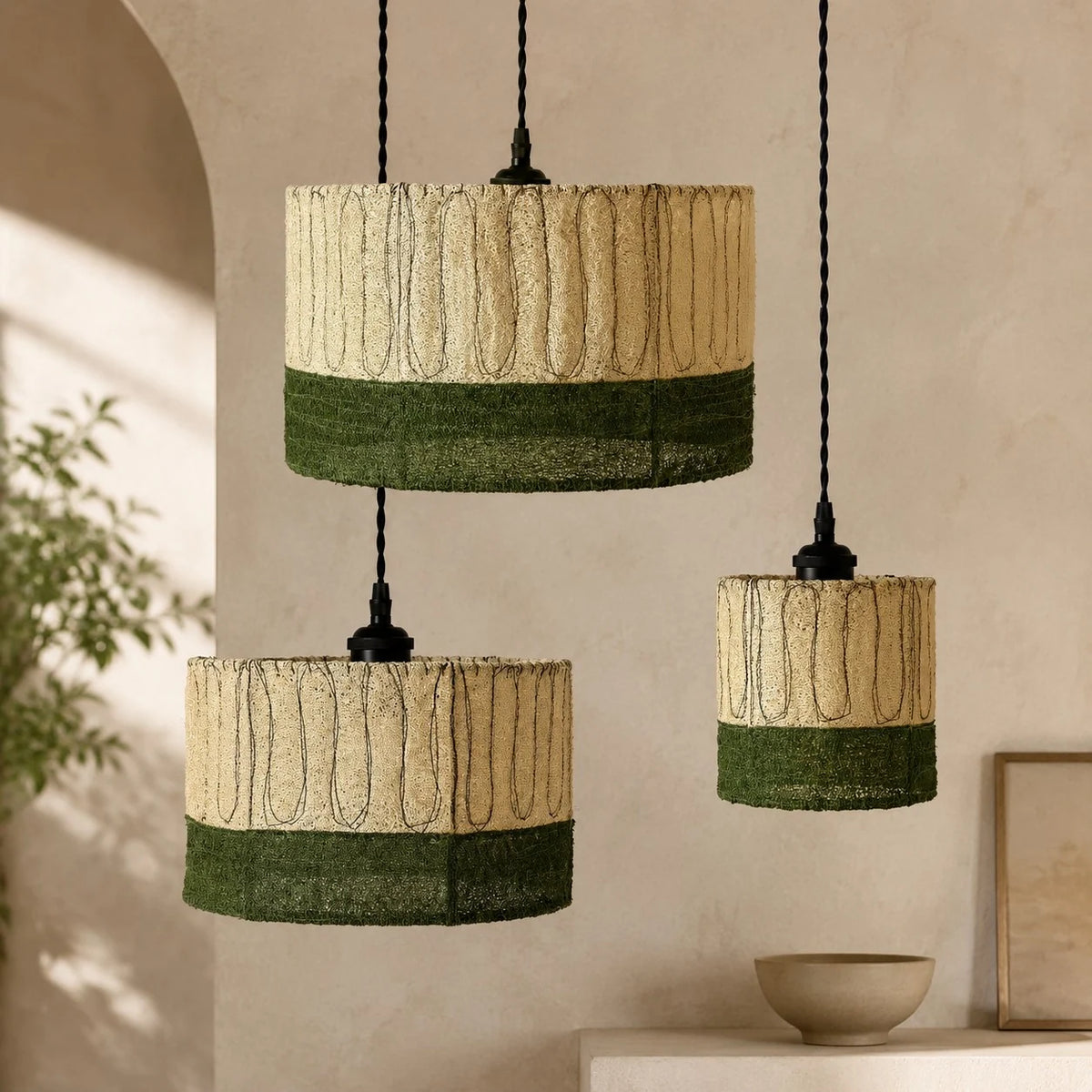 Loofah pendant shade product view