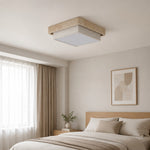 Bild in die Galerieansicht laden, Travertine Fabric Flush Mount Ceiling Light