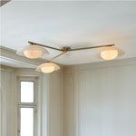Load image into Gallery viewer, Elorina 3-Light Flush Mount Glass/Metal Ceiling Light - A Stylish Fixture for Modern Spaces
