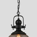 Bild in die Galerieansicht laden, Ivoran Industrial Metal Smoky Glass Pendant Lamp — Suitable for Kitchen Island