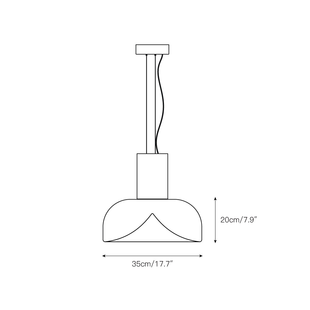 Aella Glas Pendelleuchte