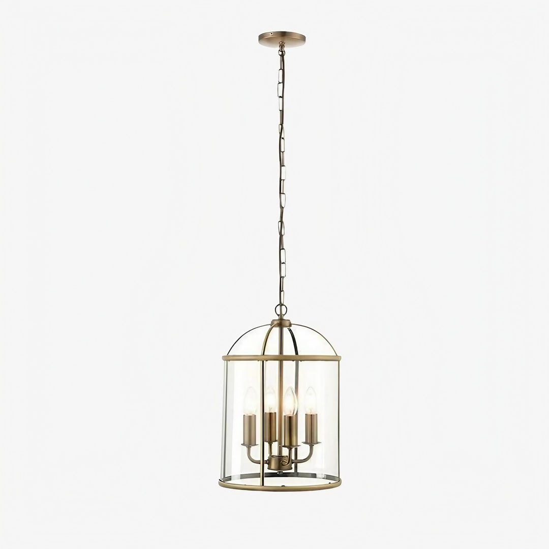 Suspension en verre Luxvana en forme de cloche - Luminaire style lanterne industrielle pour cuisine