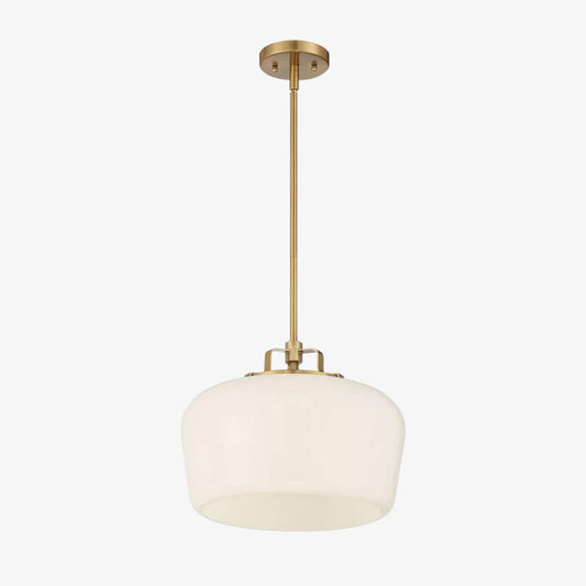 Suspension en Verre Opale Lirra - Suspension Métallique Moderne Réglable pour Cuisine et Salle à Manger