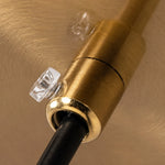 Cargar imagen en el visor de la Galería, Pendant cord and brass canopy detail