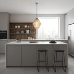 Afbeelding laden in galerijweergave, Bottis Gestreepte Glazen Fles Hanglamp met Artistieke Verticale Kap U19