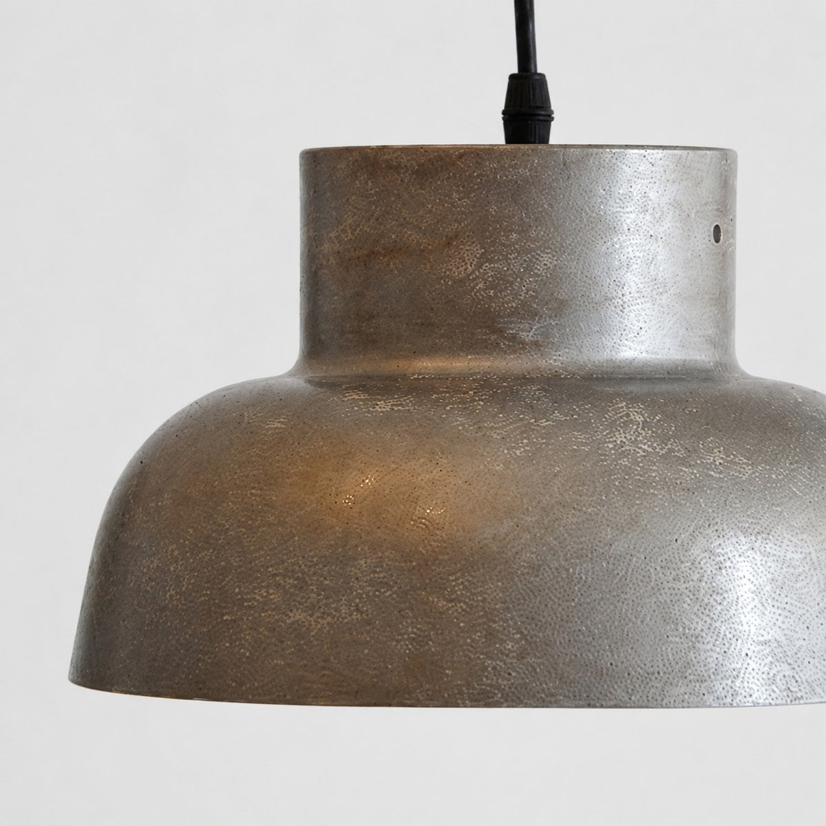 Aged Metal Industrial Pendant Light