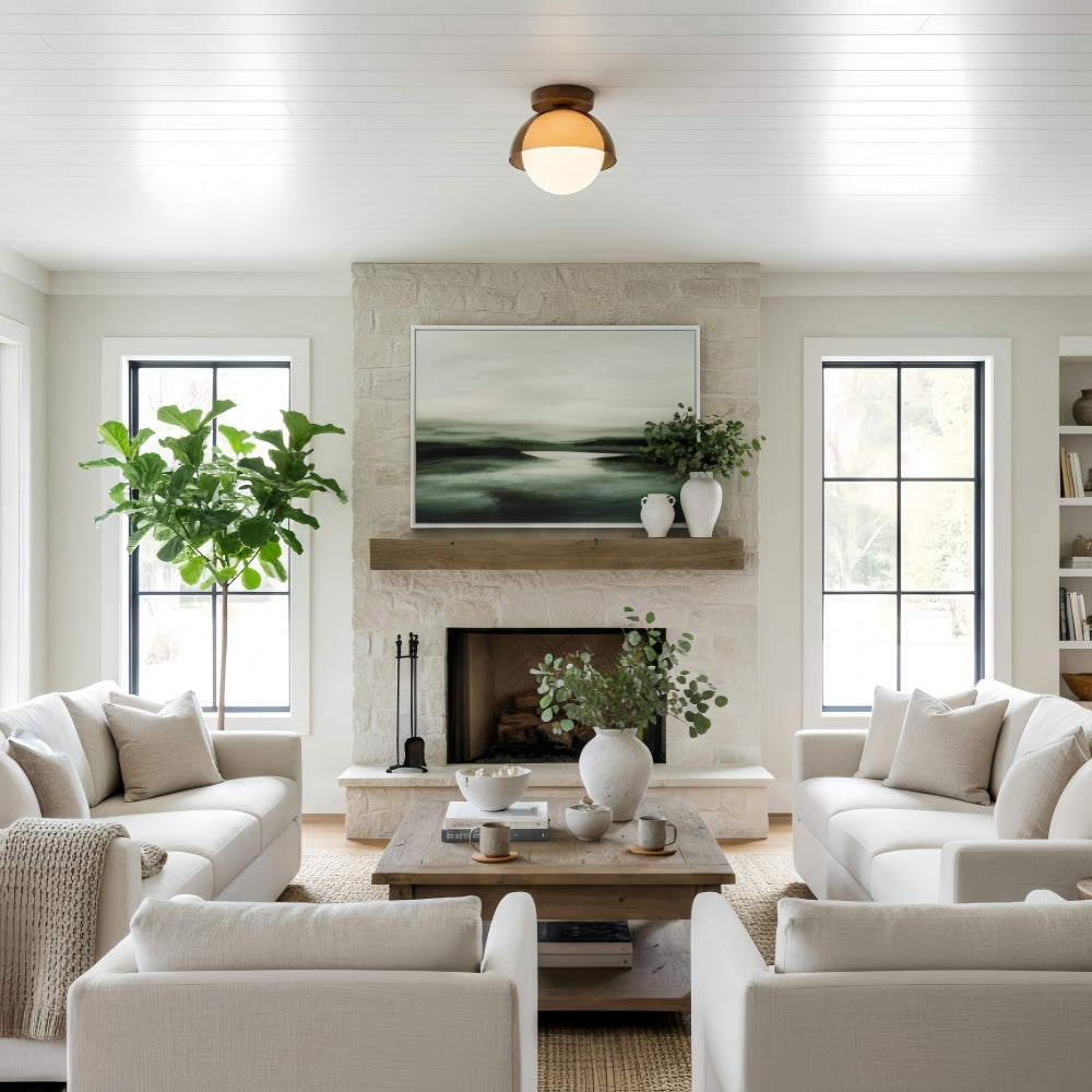 Afterglow Zonsondergang Sculpturale Gloed Plafondlamp Moderne Vintage Stijl voor Hal en Entree