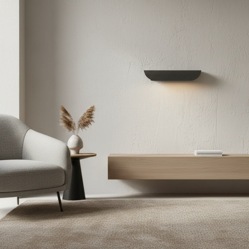 Applique da parete moderna in metallo Hidra – Applique minimalista a luce diretta verso il basso per case moderne