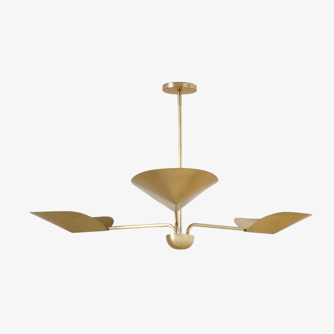 Lutal bronzen kroonluchter - modern ontwerp met monochromatische afwerking