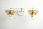 Load image into Gallery viewer, Artivo Layered Brass Vanity Light - Modern Sleek Style Home Bath Accent

