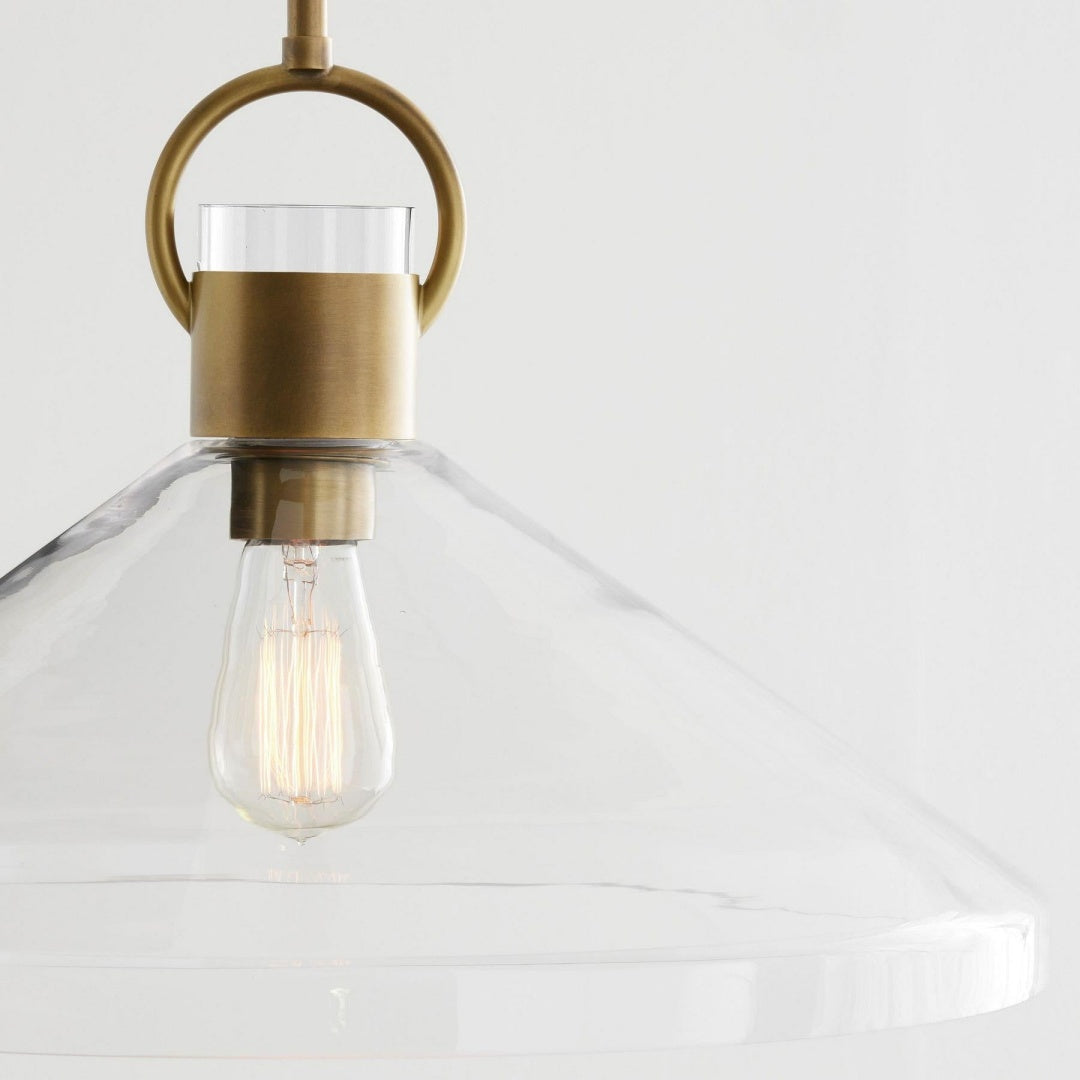 Suspension en Forme de Cône Orvessa – Luminaire Style Contemporain pour Cuisine ou Salon