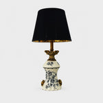 Afbeelding laden in galerijweergave, Blue porcelain motif ceramic table lamp with dimmer switch