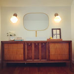 Load image into Gallery viewer, Talvior Geometric Modern Bathroom Sconce - Faceted Shade Light in Luxe Finishes
