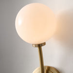 Carica immagine nel visualizzatore della Galleria, Applique da parete in ferro Arden Glass a 2 luci - Design moderno curvo per bagno o corridoio