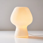 Load image into Gallery viewer, Novarise Ribbed Glass Table Lamp – Textured Glass Accent Lighting
