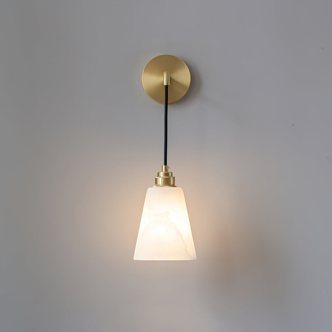 Droplet Alabaster Wandleuchte