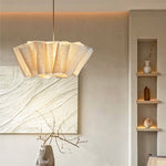 Afbeelding laden in galerijweergave, Nordic Linen Pleated  Fabric Pendant Light Lampshade
