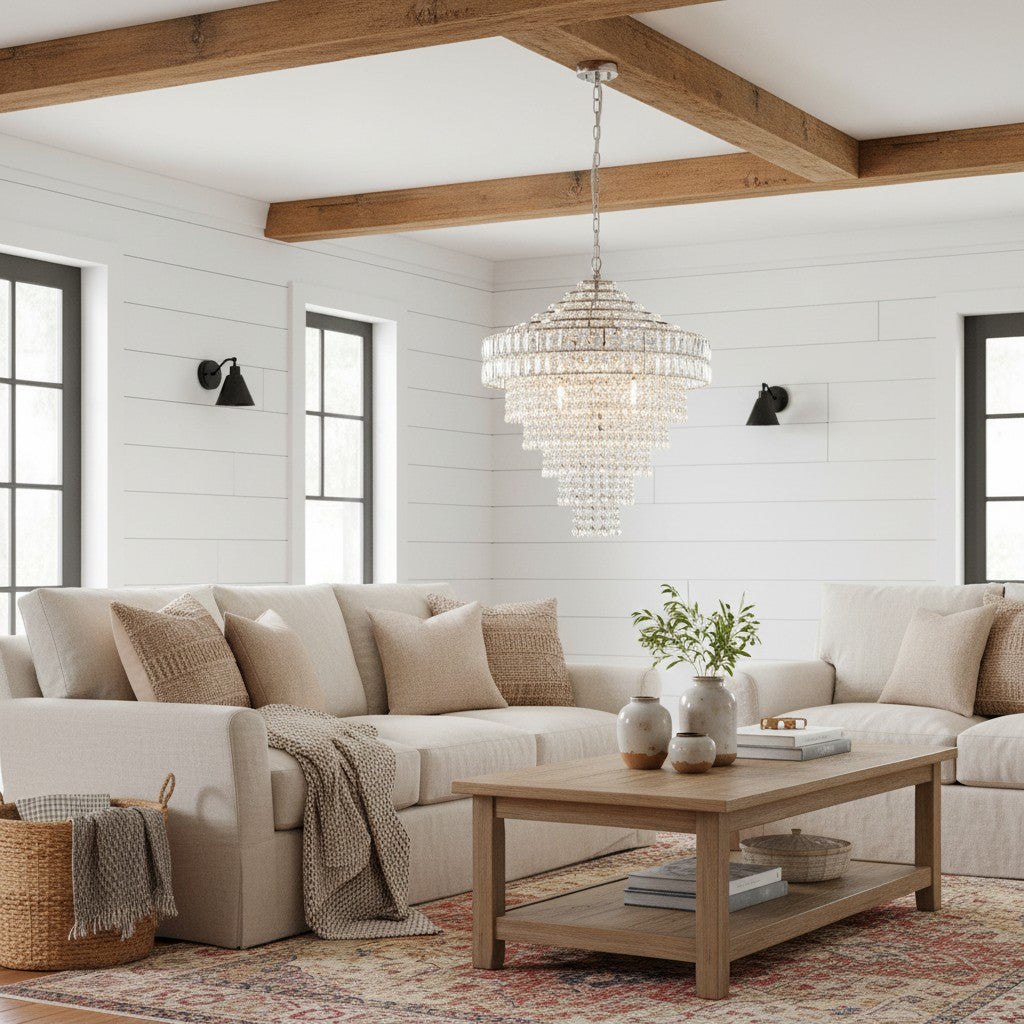 Virelis Style Luxe Kristallen Hanglamp – Sfeerverlichting voor Keukens & Gastvrijheidsruimtes