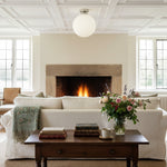 Load image into Gallery viewer, Glorica Glass 12 Inch Globe Ceiling Light - Frosted Glass Art Deco Pendant And Flush Mount
