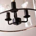 Cargar imagen en el visor de la Galería, Vintage Glass Metal Pendant Light