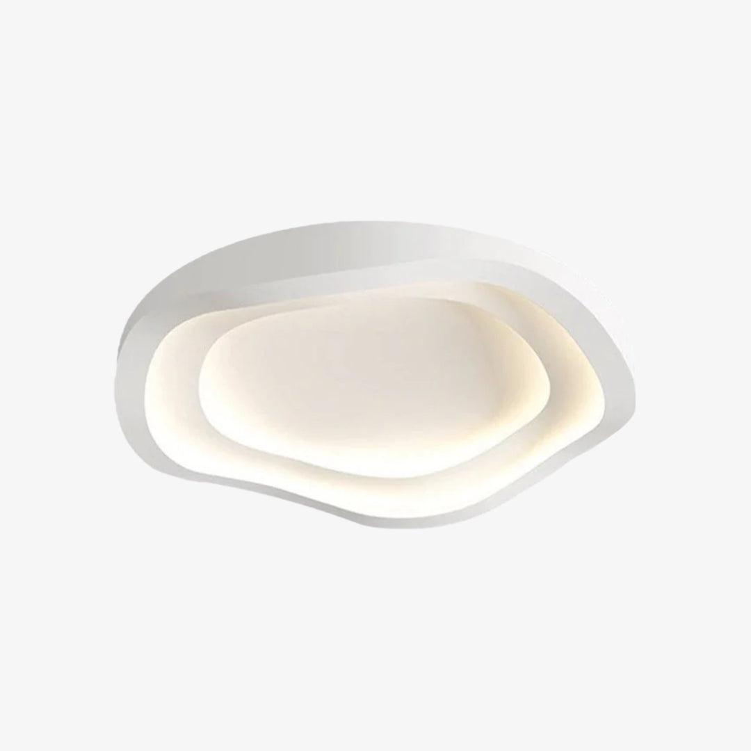Aeris Elionis LED Plafondlamp met Ripple-patroon – Minimalistische ijzeren en acryl opbouwlamp voor woonkamer