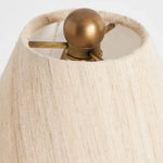 Load image into Gallery viewer, Ceruna Ceramic Table Lamp - Tapered Linen Shade Wax Resist for Bedroom