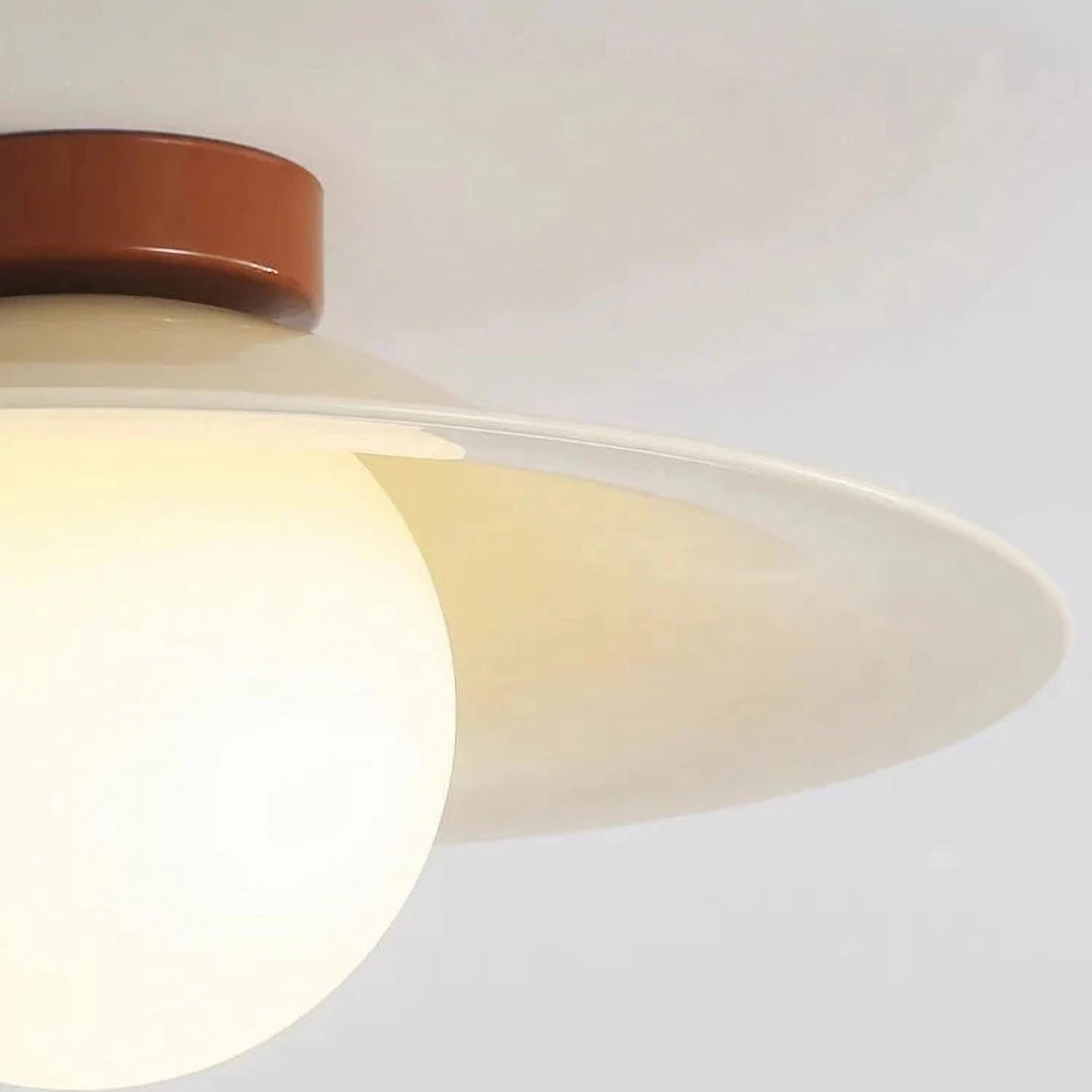 Covinare Retro Iron Ceiling Lamp – Adjustable Tri-Color Flush Mount Light for Bedroom and Hallway