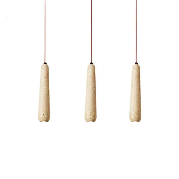 Travertine Tube Pendant Light