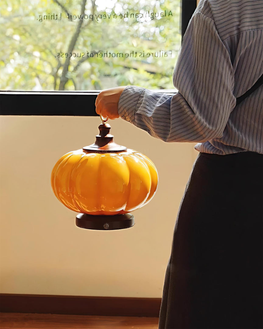 Pumpkin Glas-Tischleuchte