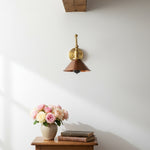 Load image into Gallery viewer, Conique Metal Industrial Wall Sconce with Adjustable Arm - Vintage Copper Cone Shade for Task Lighting
