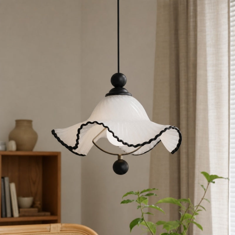 Cazelle French Vintage Wave Pendant Light – Soft Ambient Pendant Lamp for Interiors