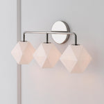 Load image into Gallery viewer, Talvior Geometric Modern Bathroom Sconce - Faceted Shade Light in Luxe Finishes
