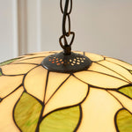 Load image into Gallery viewer, TF Botanica Floral Glass Pendant Light – Vintage Pendant Fixture for Open Plan Spaces