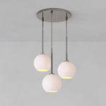 Load image into Gallery viewer, Selvion Minimalist Crystal Chandelier - Handcrafted Glass Sculptural Lighting Fixture
