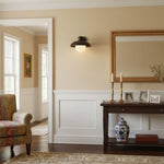 Load image into Gallery viewer, Cordax Industrial Modern Wall Lamp – Soft Opal Glass Glow for Hallway or Bedroom