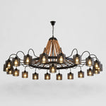 Cargar imagen en el visor de la Galería, Rustic farmhouse rope chandelier