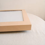 Carica l'immagine nella visualizzazione Galleria, Cream square ceiling lamp corner and raised metal frame detail