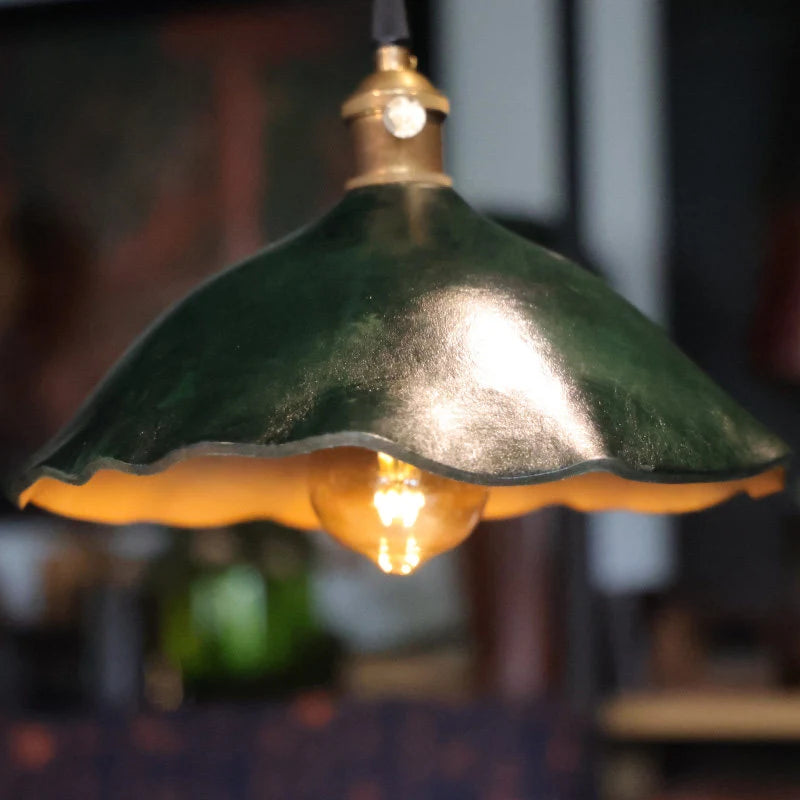 Pendant shade underside detail