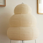 Bild in die Galerieansicht laden, Japanische Wabi Sabi weiße Reispapier Tischlampe