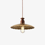Load image into Gallery viewer, Brass Crest Pendant Light