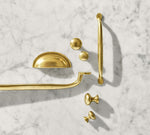 Load image into Gallery viewer, Classic Bin Pull - Cabinet Pull Handle Brass Antique Style
