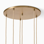 Load image into Gallery viewer, Orovia Ceramic Shade Chandelier – Iron Pendant Adjustable Height Design
