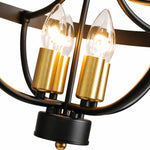 Afbeelding laden in galerijweergave, Vintage plafondlamp in landelijke stijl, halfopbouw