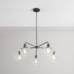Load image into Gallery viewer, Talvior Sculptural 5-Light Chandelier - Faceted Design, Modern Finishes - Illuminate Spaces
