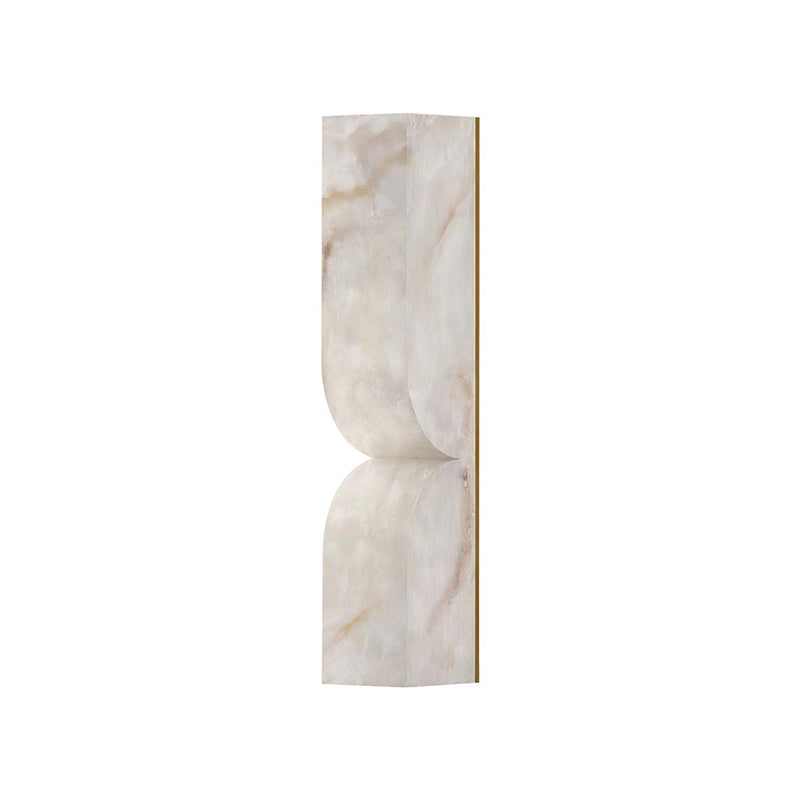Rechteckige Alabaster-Wandleuchte