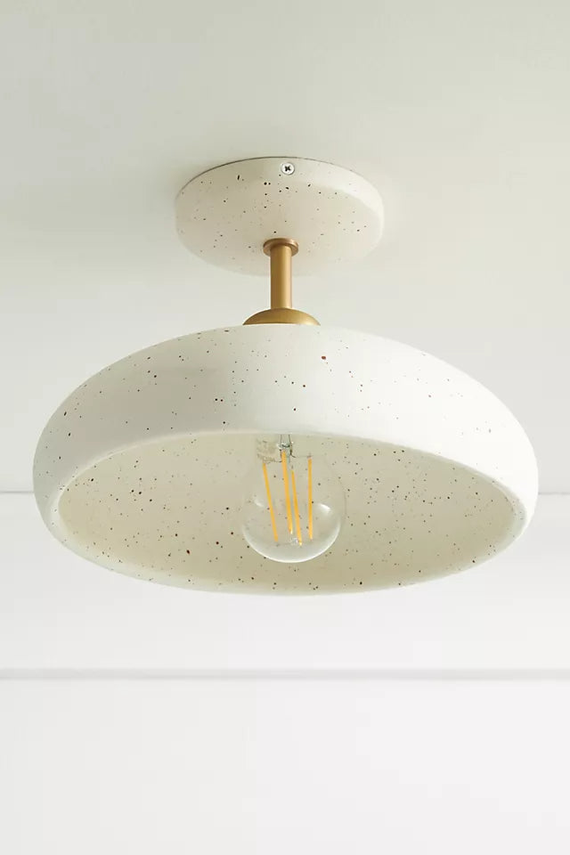 Radiica keramische gevlekte plafondlamp – handgemaakte verlichtingsaccent